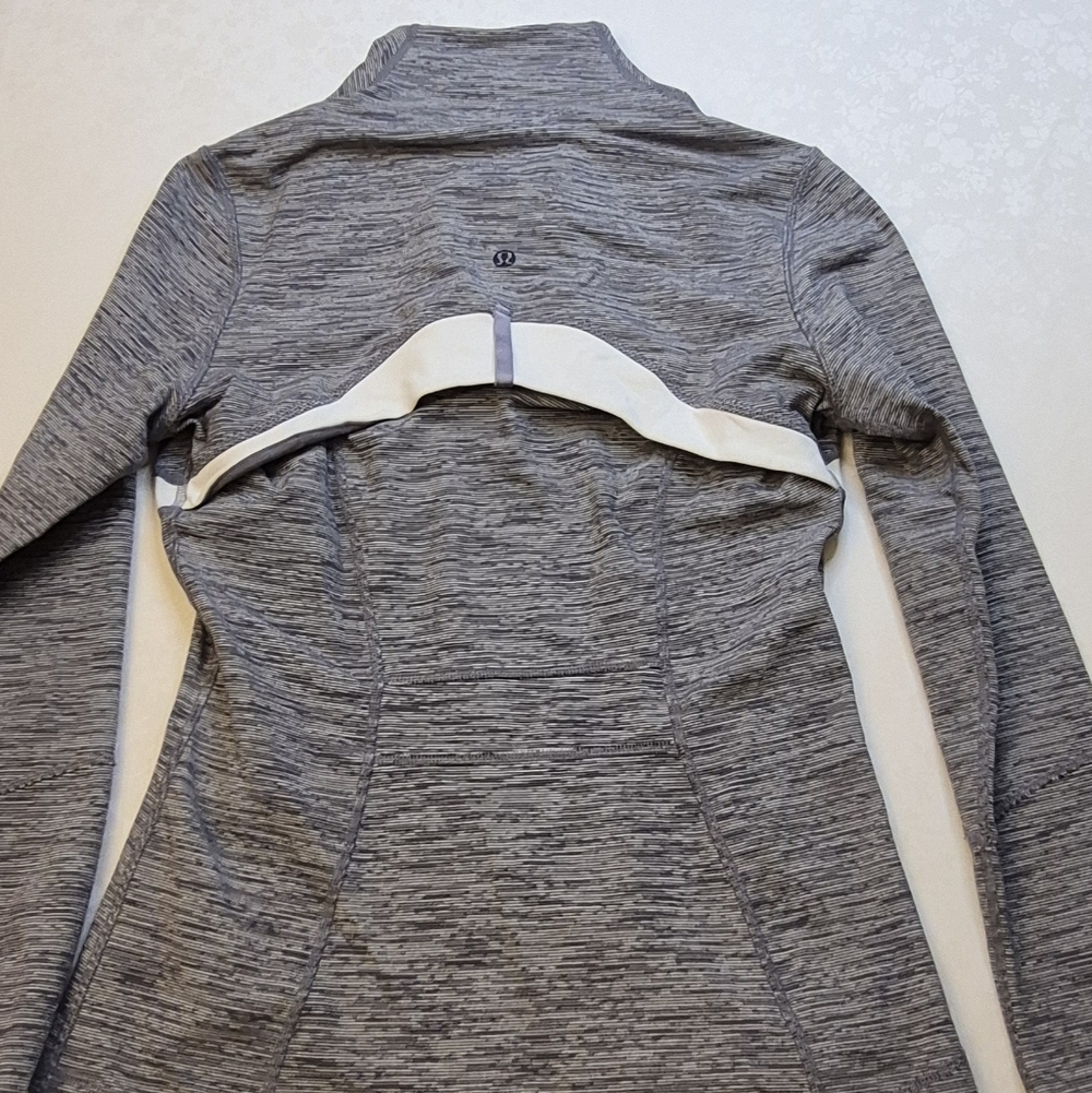 Lululemon Define Jacket Sz 6 Gray White Wee Are From Space Full Zip - Picture 7 of 11